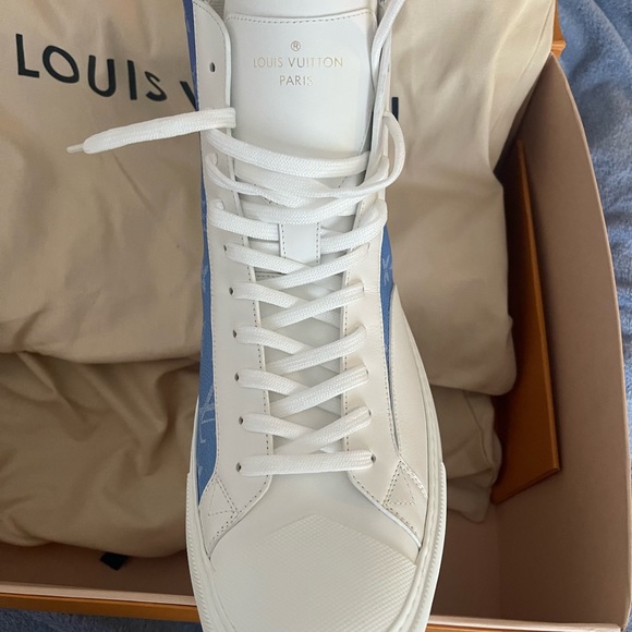 Louis Vuitton tattoo sneaker size 13 blue/white 100% new in the box - Picture 6 of 10